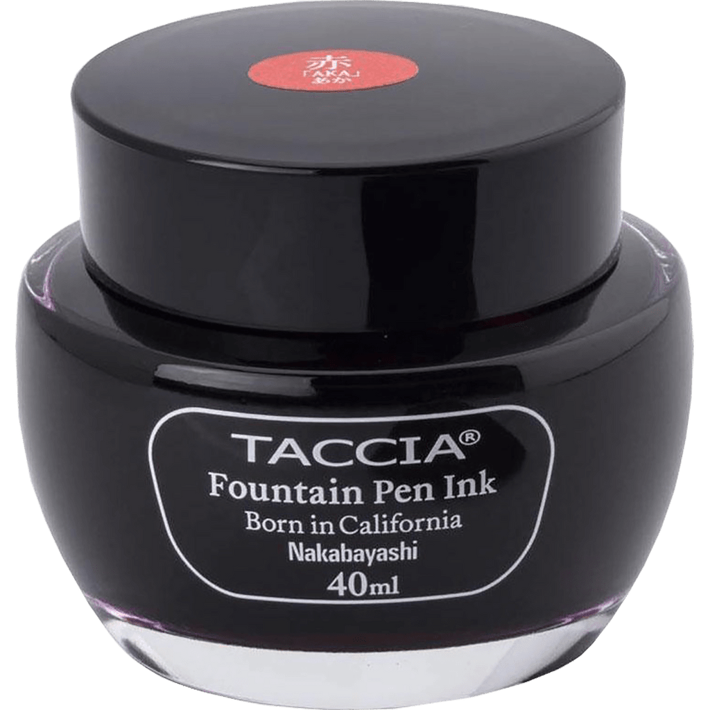 Taccia Ink Bottle - Aka (Red) - 40ml - Pen Boutique Ltd