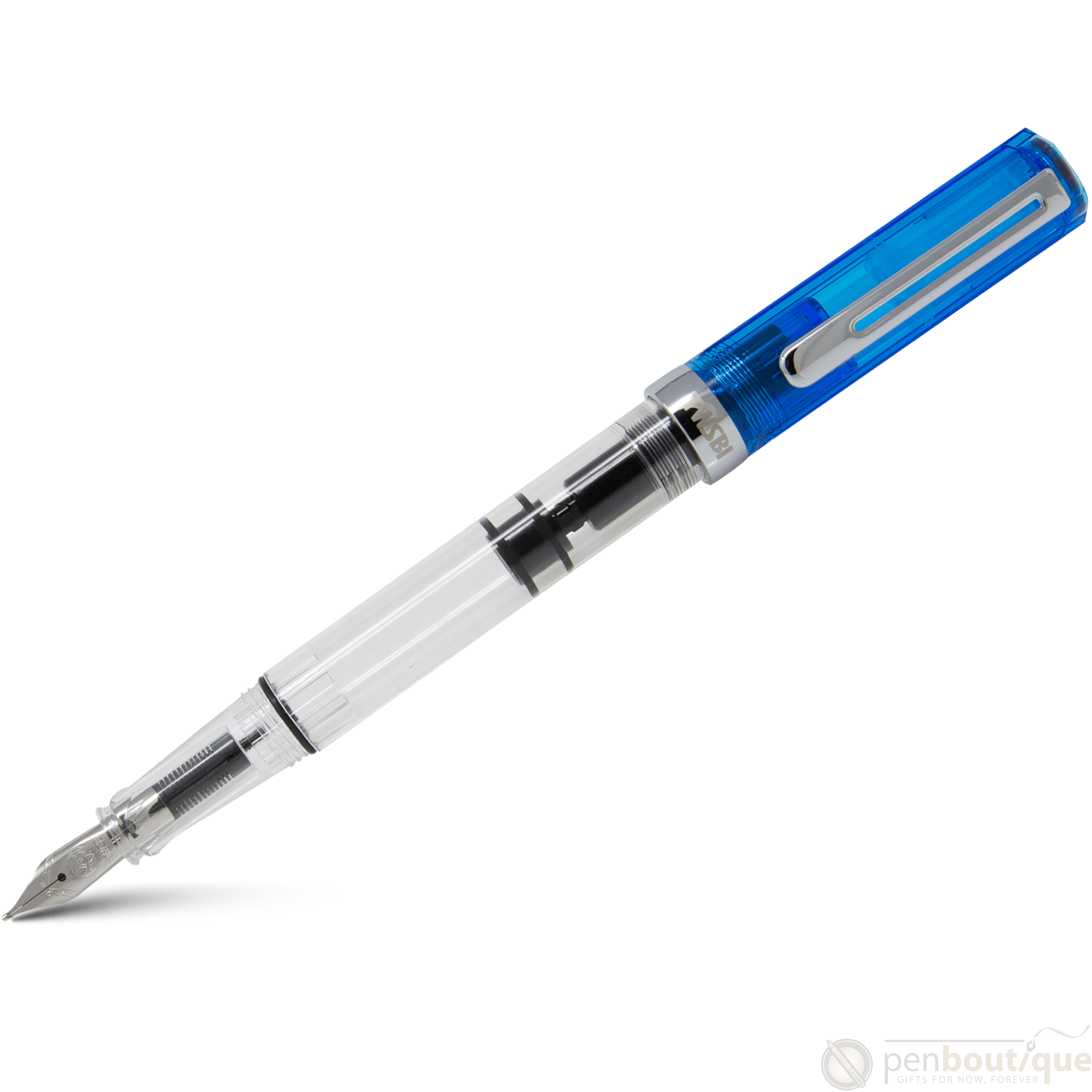TWSBI Eco Fountain Pen - Transparent Blue - Pen Boutique Ltd