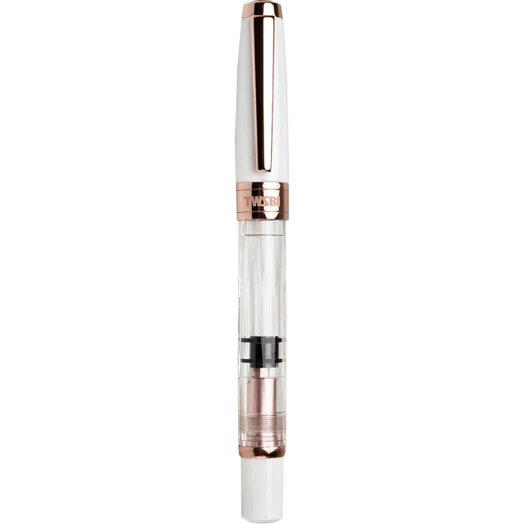 TWSBI Fountain Pen - Diamond 580 - White - Rose Gold II - Pen Boutique Ltd