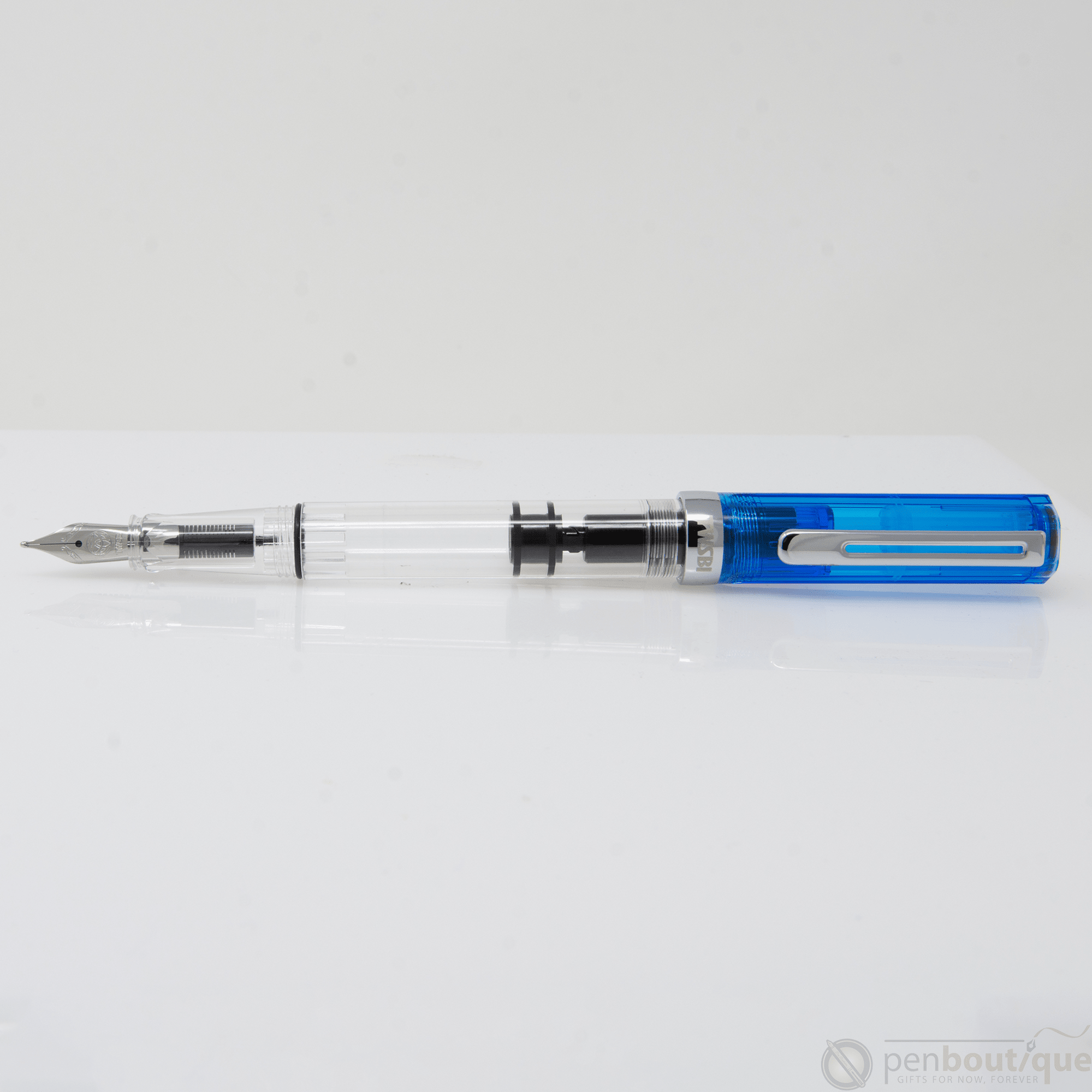 TWSBI Eco Fountain Pen - Transparent Blue - Pen Boutique Ltd