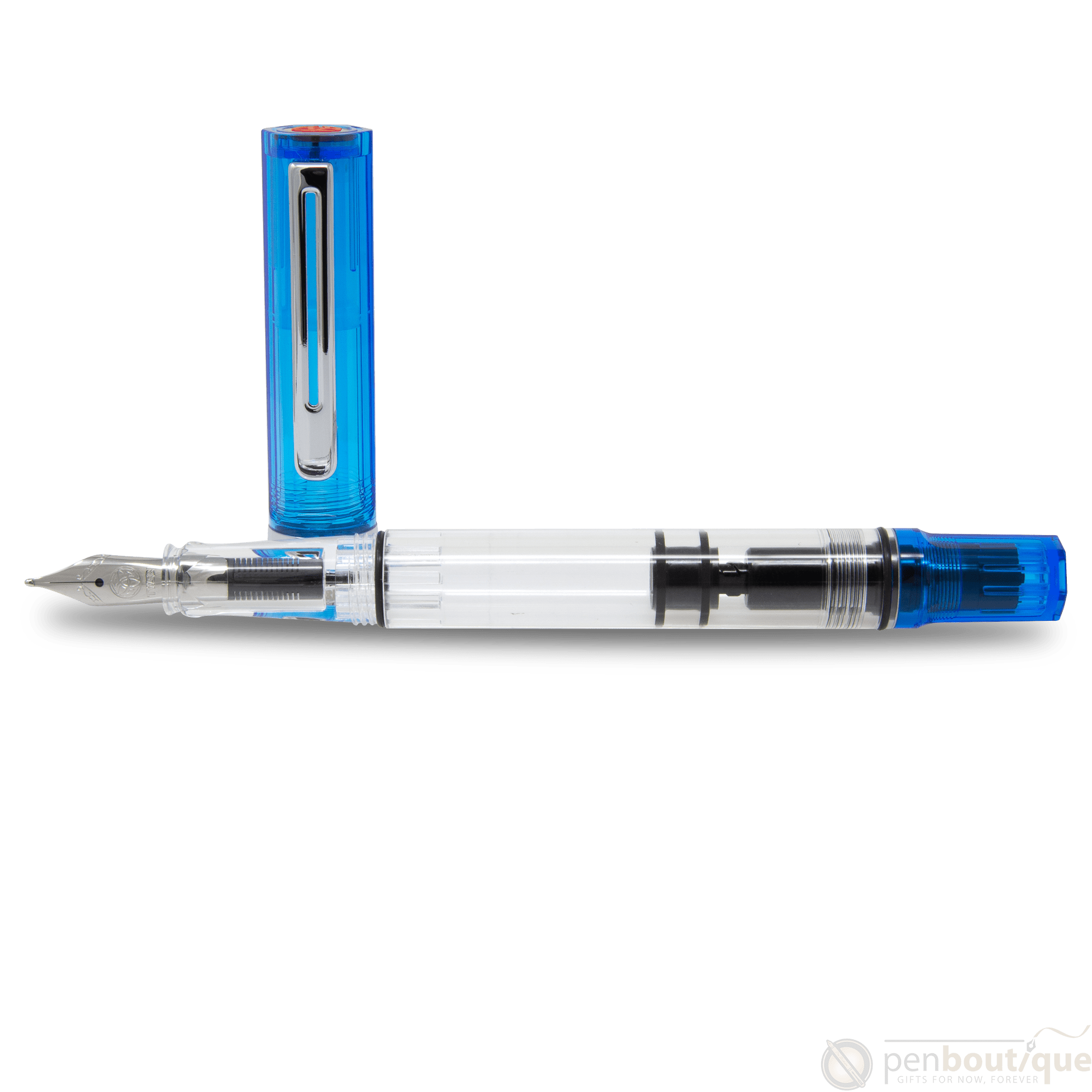 TWSBI Eco Fountain Pen - Transparent Blue - Pen Boutique Ltd