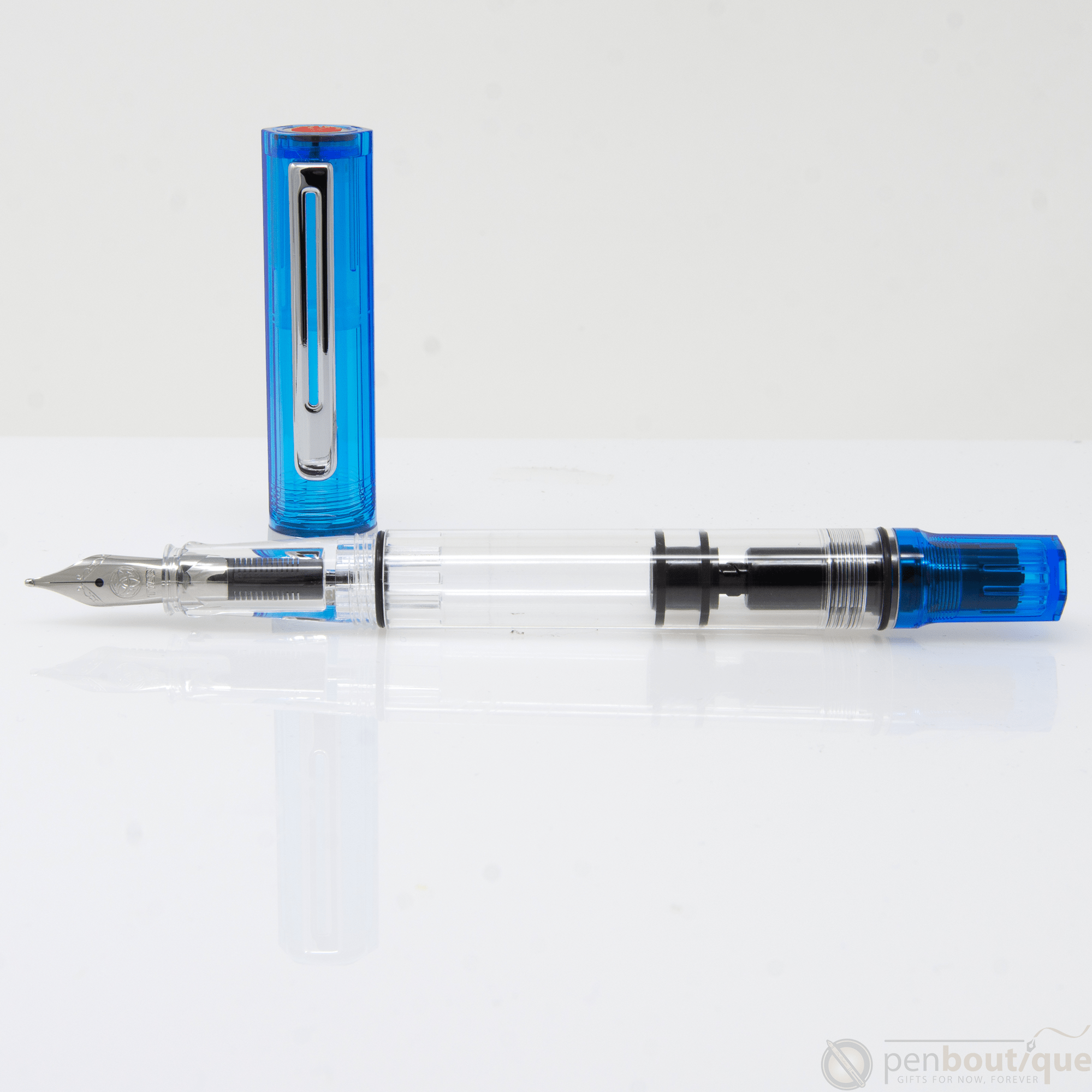TWSBI Eco Fountain Pen - Transparent Blue - Pen Boutique Ltd
