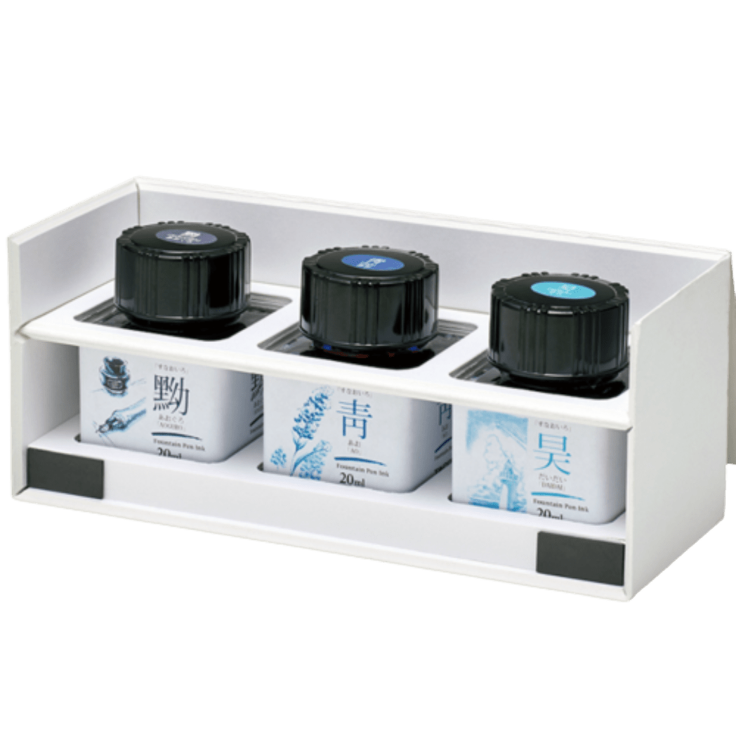 Taccia Mini Ink Bottle Set - Sunao - Iro - Basic Blue - 20ml - Pen Boutique Ltd