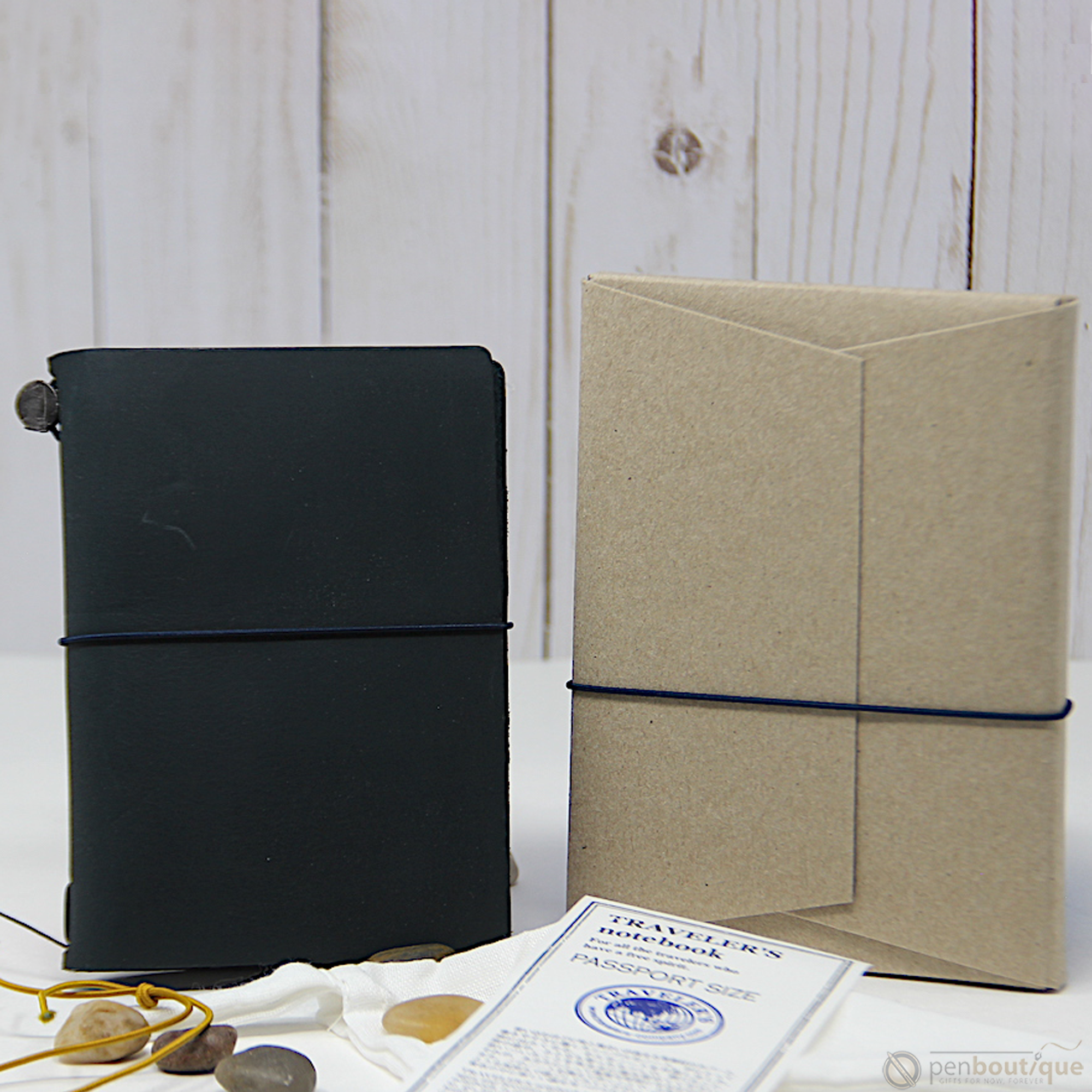 Traveler's Notebook - Brown - Passport Size-Pen Boutique Ltd