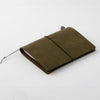Traveler's Notebook - Olive - Passport Size - Pen Boutique Ltd