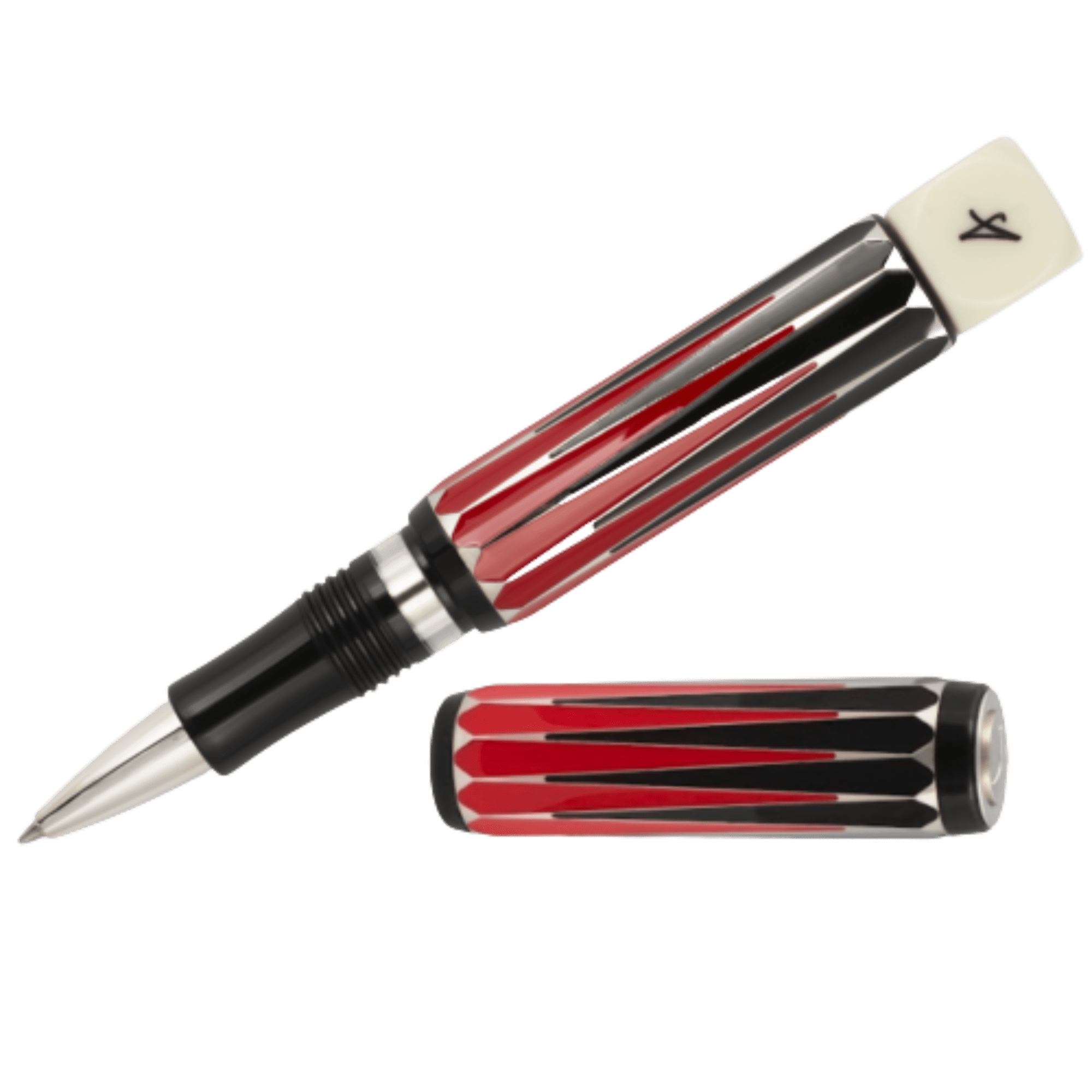 Visconti Backgammon Rollerball Pen - Doubling Cube Blind Cap (Limited Edition) - Pen Boutique Ltd
