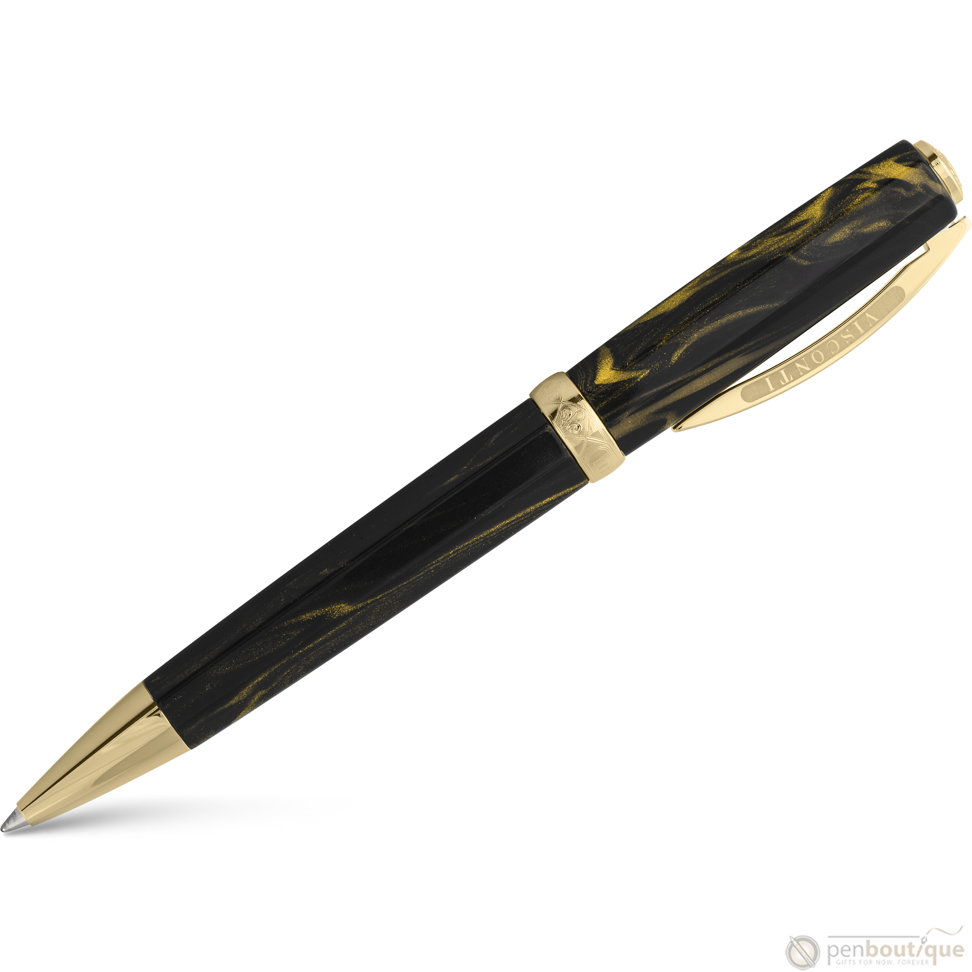 Visconti Ballpoint Pen - Medici Dynasty - Black Basilica-Pen Boutique Ltd