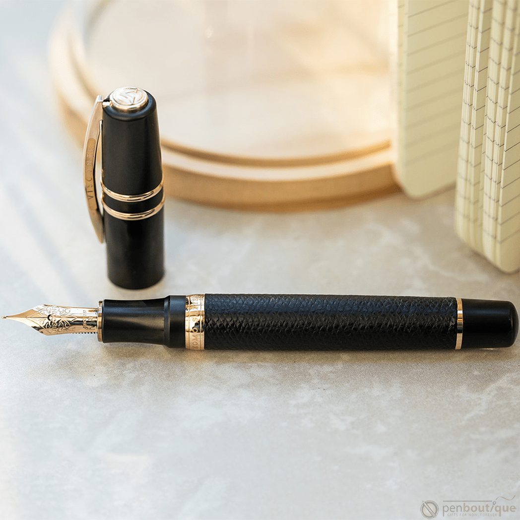 Visconti Homo Sapiens Fountain Pen - Dual Touch - Black (Oversize) - Pen Boutique Ltd