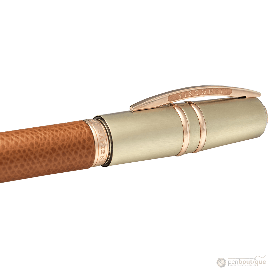 Visconti Homo Sapiens Rollerball Pen - Dual Touch - Cognac (Oversize) - Pen Boutique Ltd