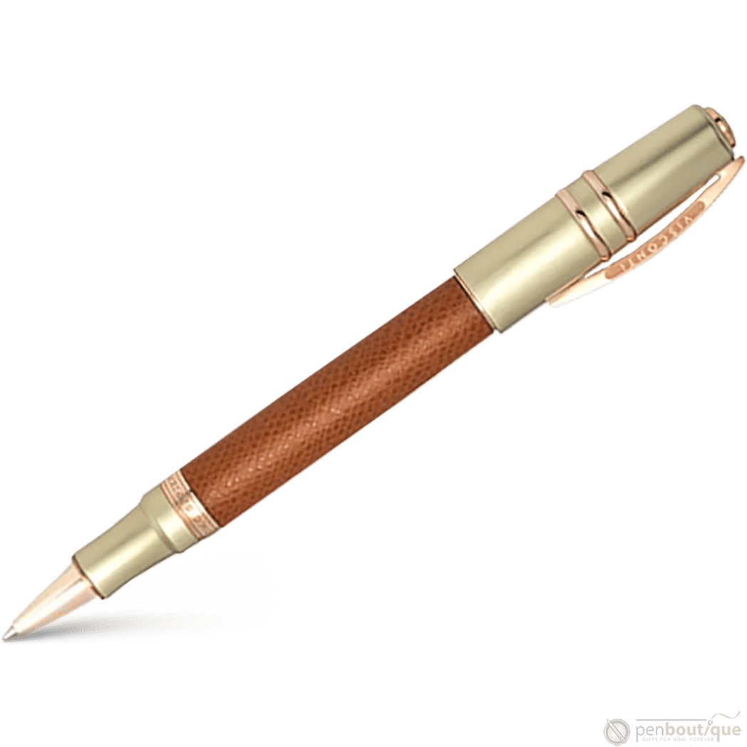Visconti Homo Sapiens Rollerball Pen - Dual Touch - Cognac (Oversize) - Pen Boutique Ltd