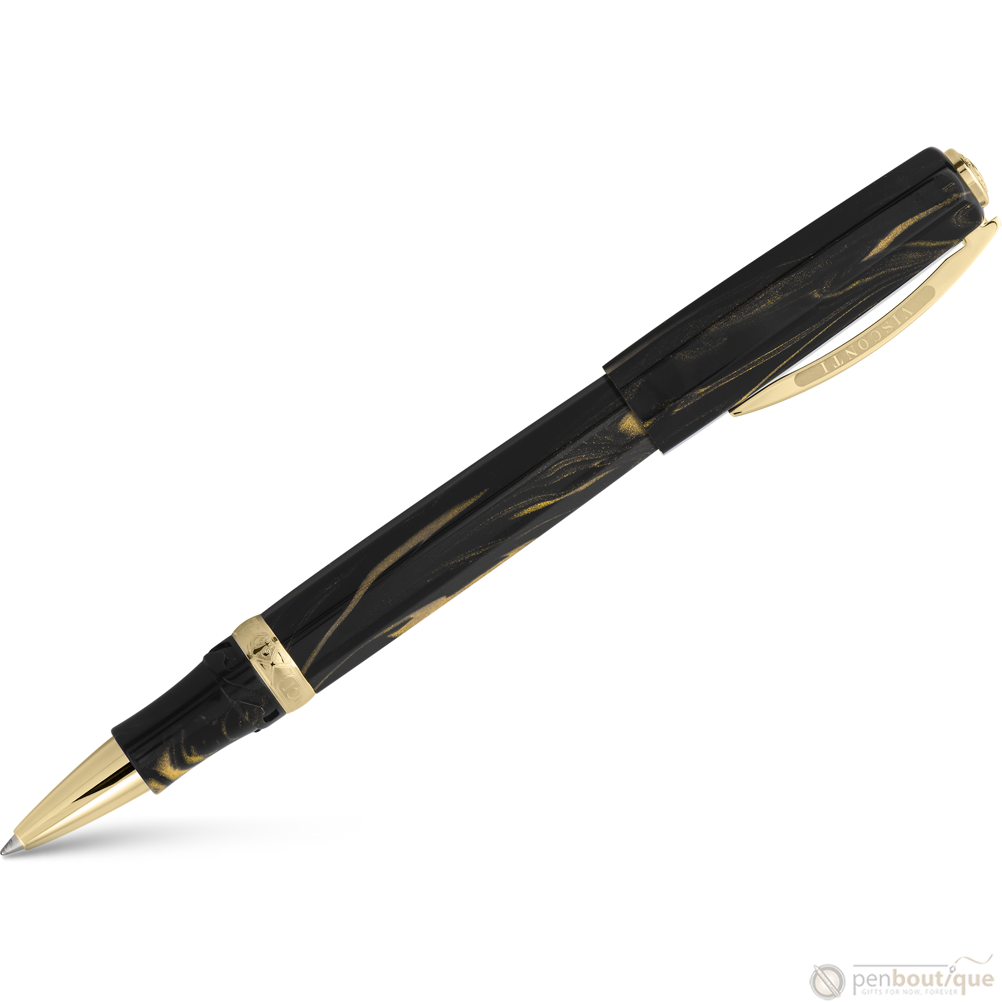 Visconti Rollerball Pen - Medici Dynasty - Black Basilica - Oversize-Pen Boutique Ltd