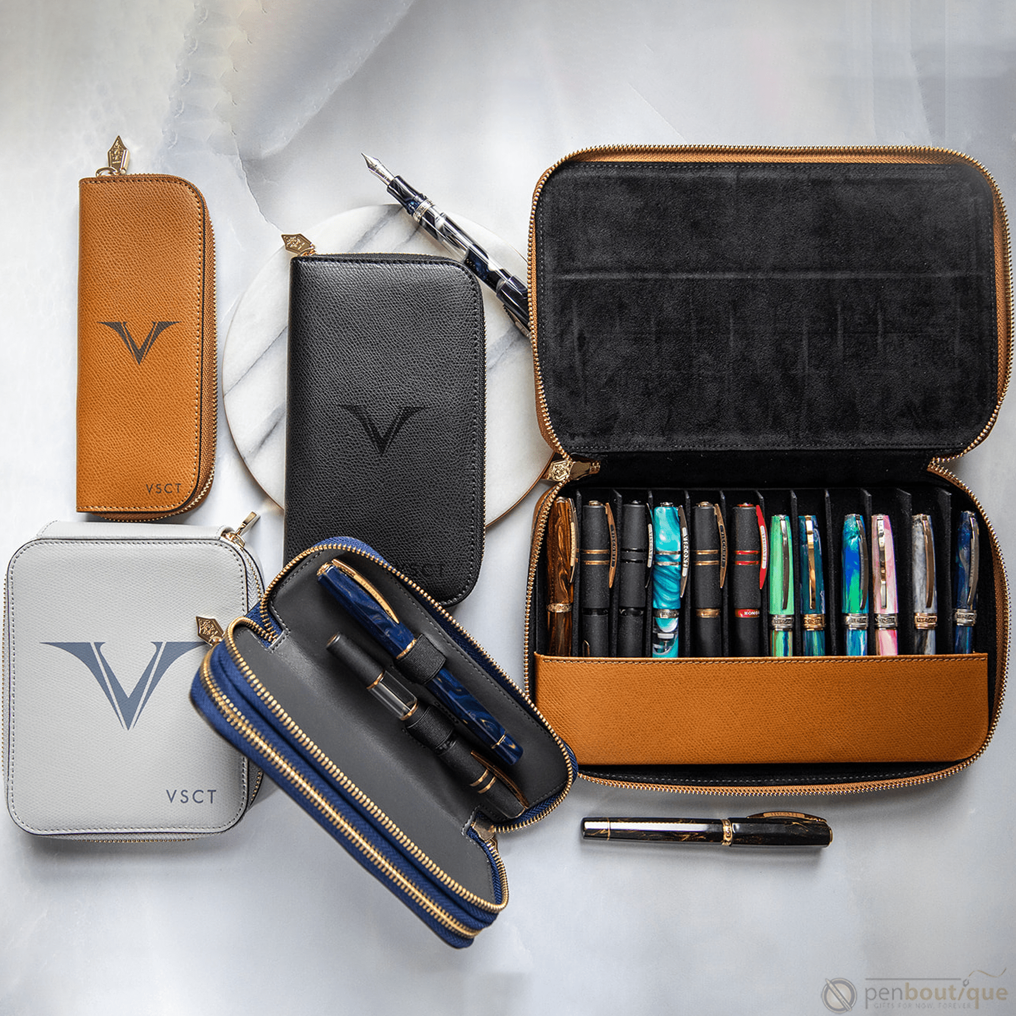 Visconti VSCT Six Pen Holder - Pen Boutique Ltd