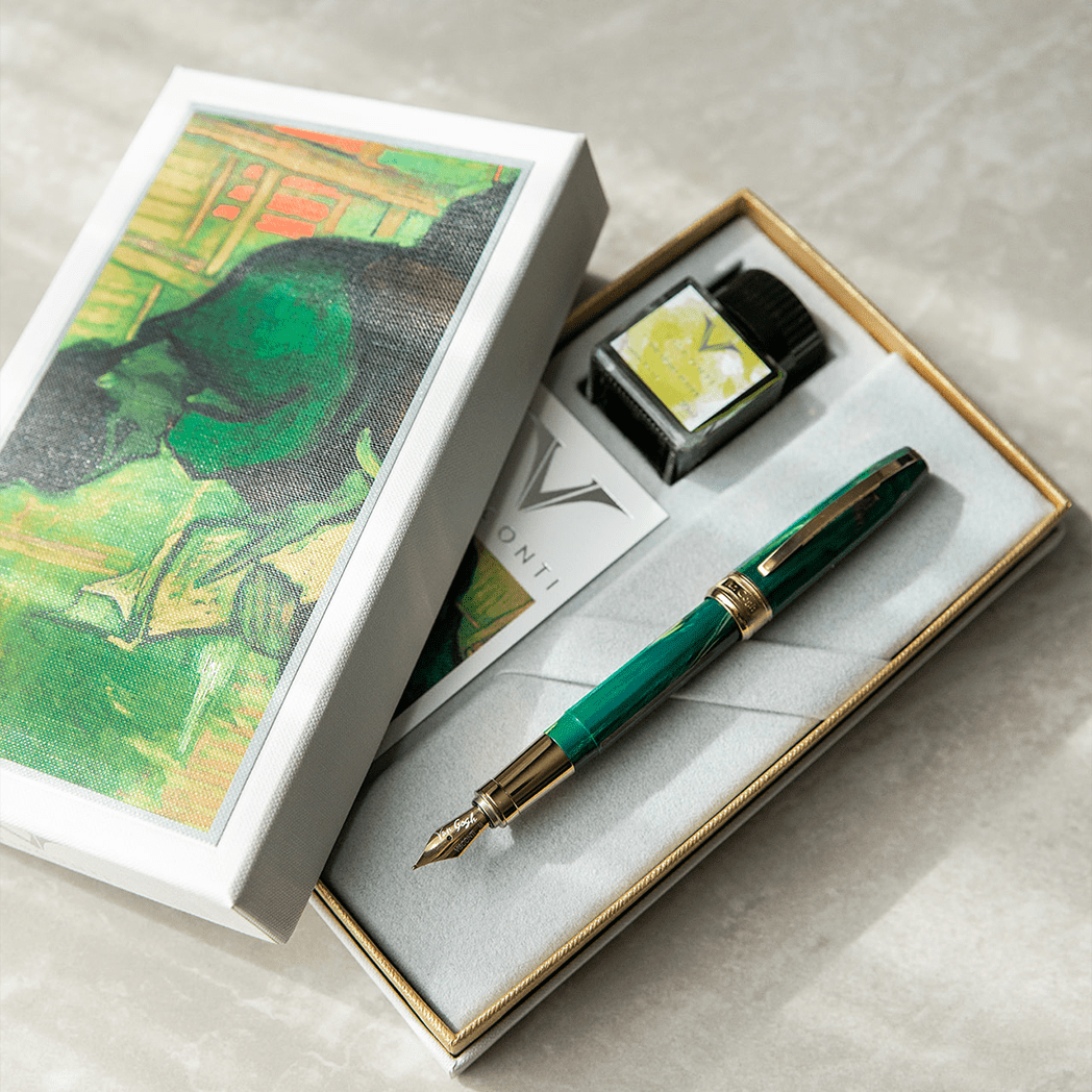 Visconti Van Gogh Fountain Pen - The Impressionist Novel Reader - Pen Boutique Ltd