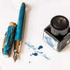Visconti Van Gogh Ink Bottle - Wheatfield with Crows - Blue - 30ml - Pen Boutique Ltd