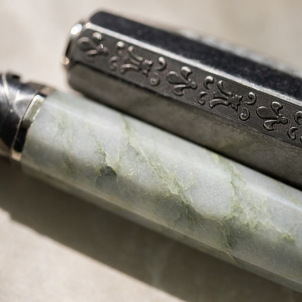 Visconti Medici Il Magnifico Rollerball Pen - Verzino Green Marble (Limited Edition) - Pen Boutique Ltd