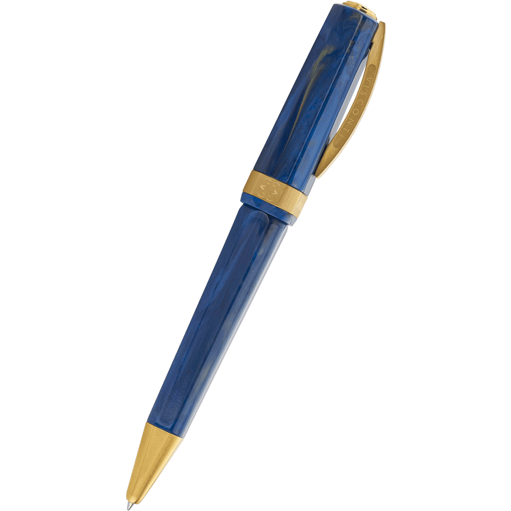 Visconti Opera Gold Ballpoint Pen - Blue - Pen Boutique Ltd