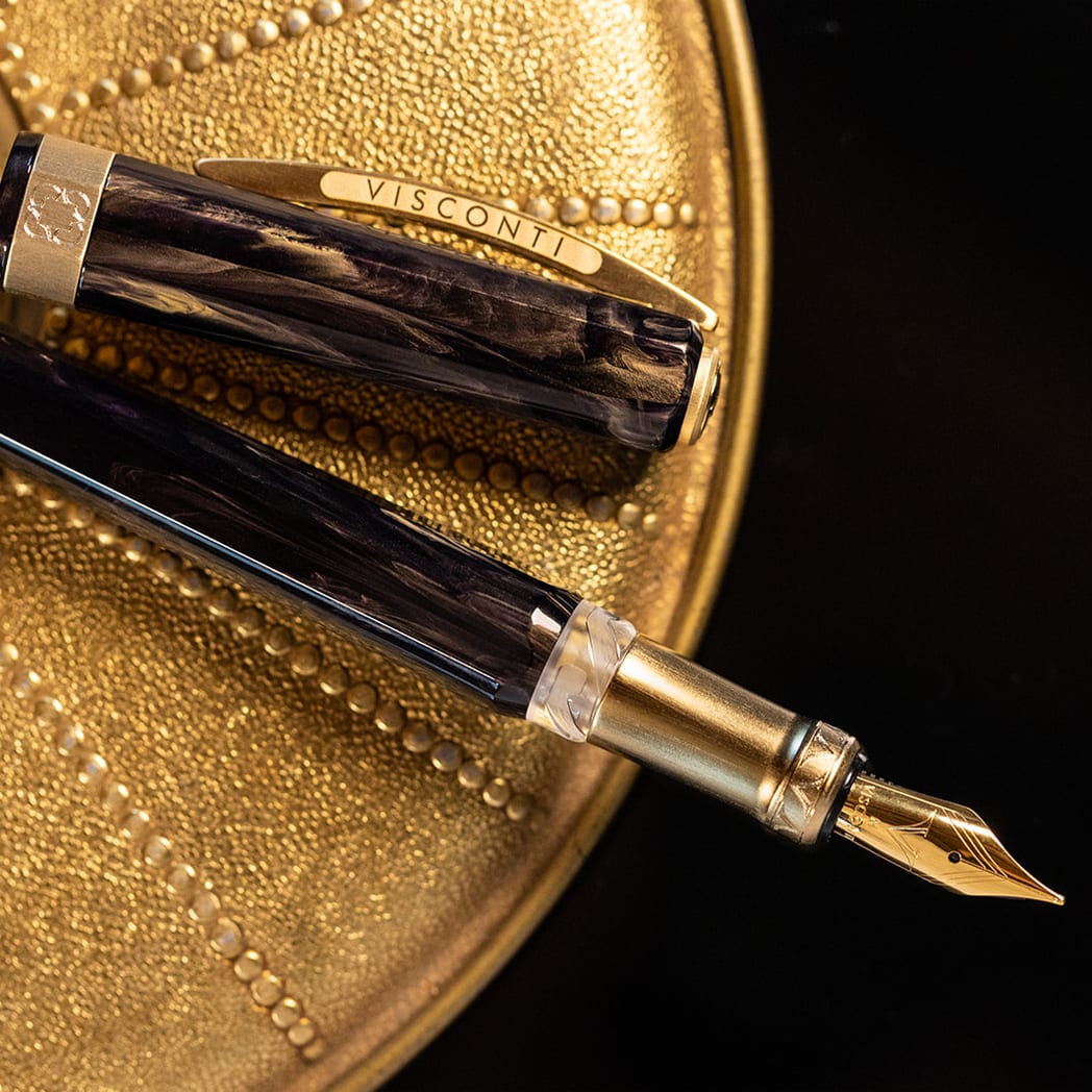 Visconti Opera Gold Fountain Pen - Black - Pen Boutique Ltd
