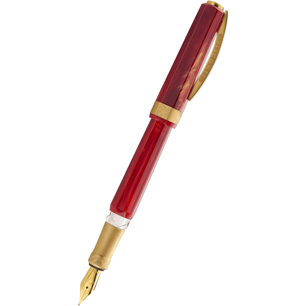 Visconti Opera Gold Fountain Pen - Red - Pen Boutique Ltd