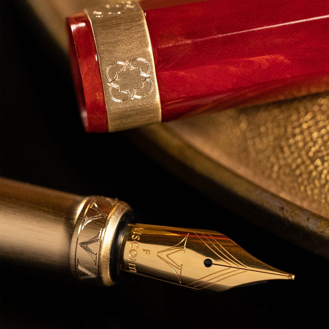 Visconti Opera Gold Fountain Pen - Red - Pen Boutique Ltd