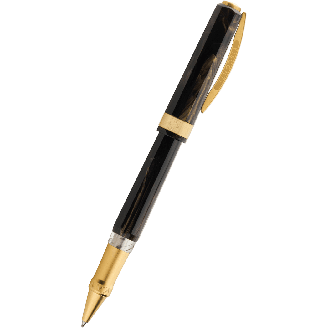 Visconti Opera Gold Rollerball Pen - Black - Pen Boutique Ltd