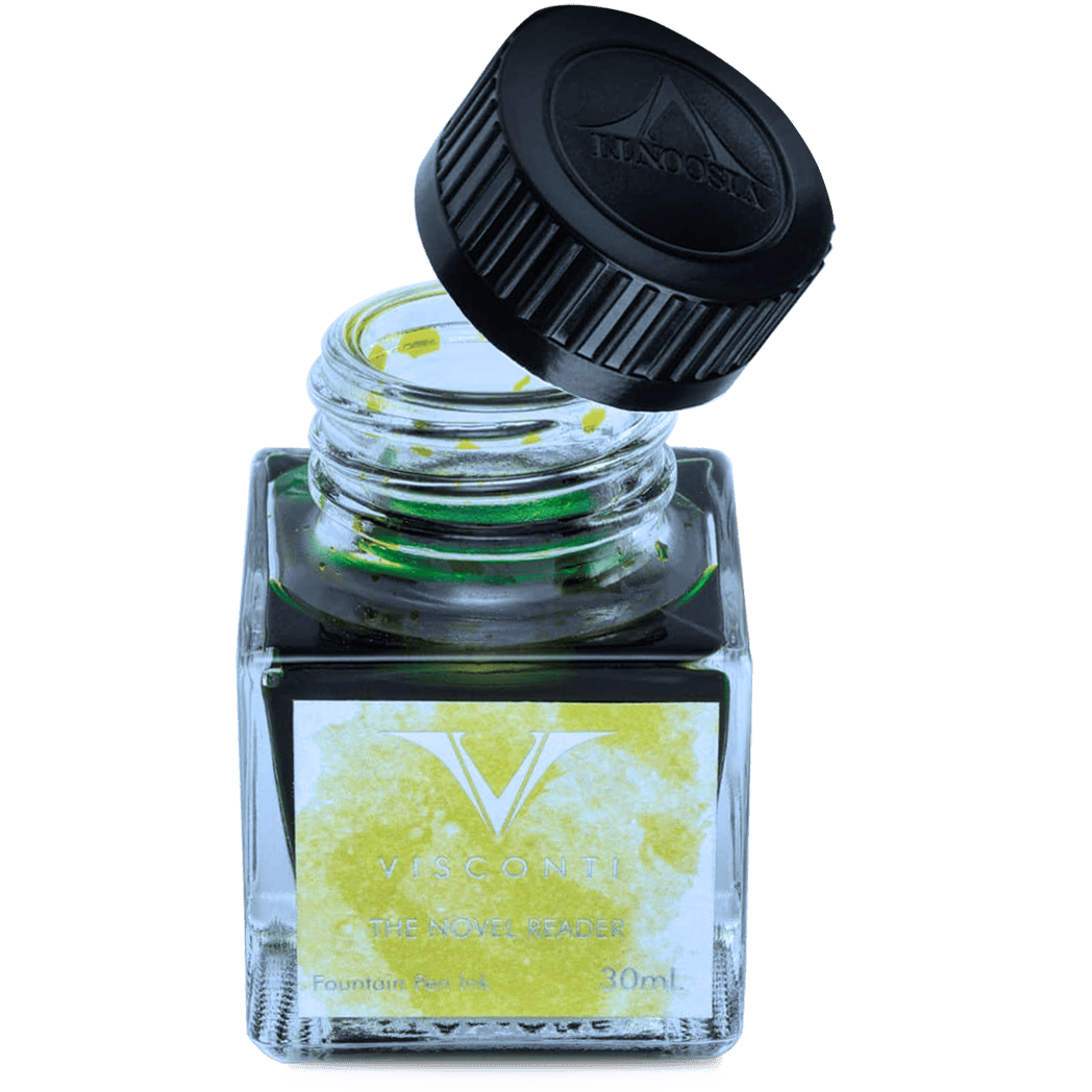 Visconti Van Gogh Ink Bottle - Novel Reader - Lime Green - 30ml - Pen Boutique Ltd