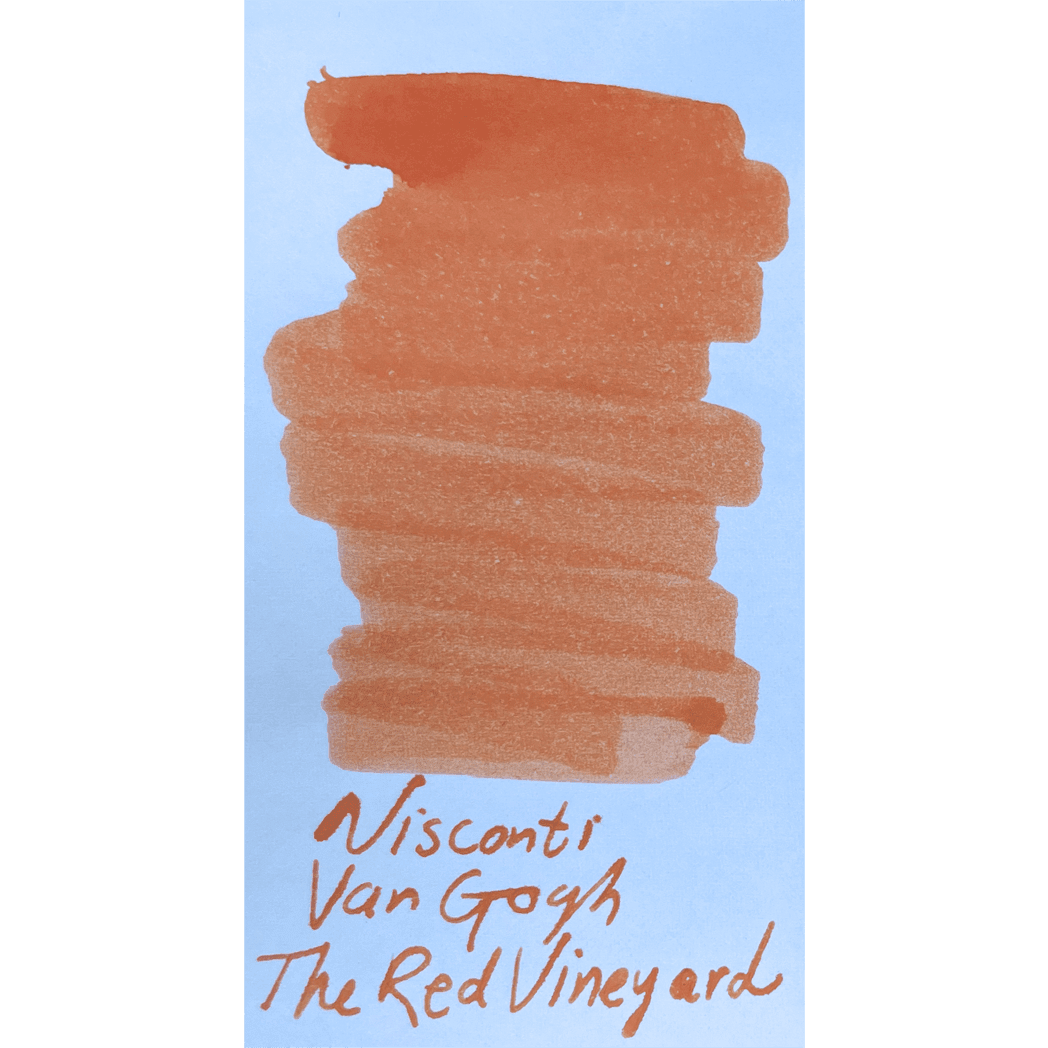 Visconti Van Gogh Ink Bottle - Red Vineyard - Orange - 30ml - Pen Boutique Ltd