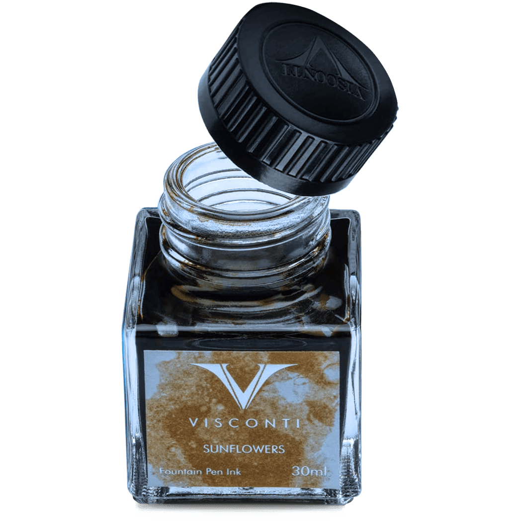 Visconti Van Gogh Ink Bottle - Sunflowers - Ochre - 30ml - Pen Boutique Ltd