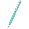 Waldmann Liberty Ballpoint Pen - Aquamarine - Platinum Trim - Pen Boutique Ltd