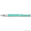 Waldmann Liberty Fountain Pen - Aquamarine - Platinum Trim - Pen Boutique Ltd