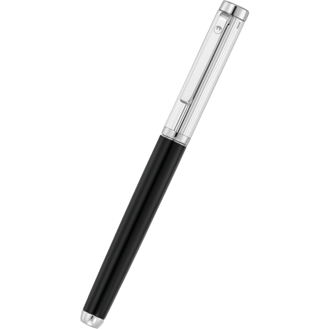 Waldmann Liberty Fountain Pen - Black - Platinum Trim - Pen Boutique Ltd
