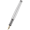 Waldmann Tango Fountain Pen - Fine Square Pattern - Ruthenium Plated - Pen Boutique Ltd