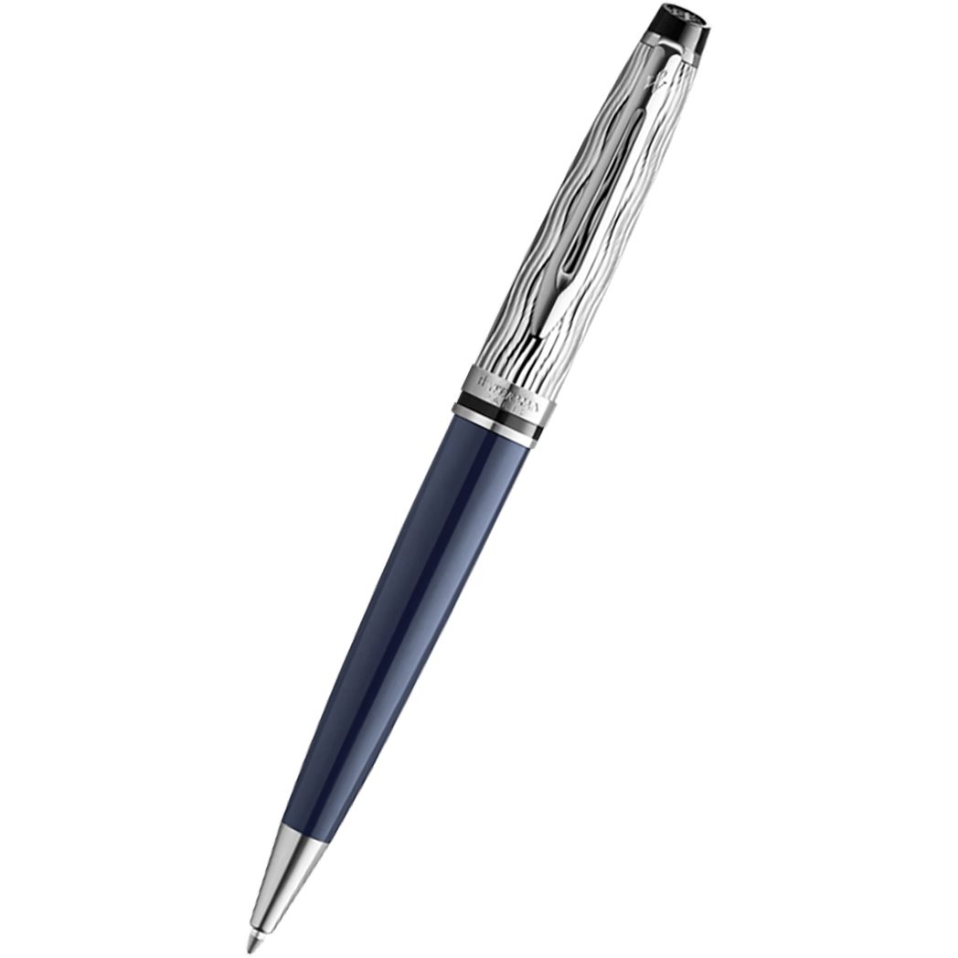 Waterman Expert L'Essence du Bleu Ballpoint Pen - Metal & Blue - Pen Boutique Ltd