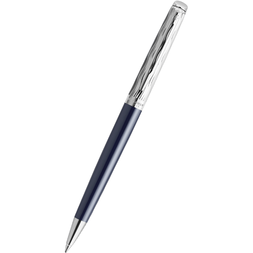 Waterman Hemisphere L'Essence du Bleu Ballpoint Pen - Metal & Blue - Pen Boutique Ltd