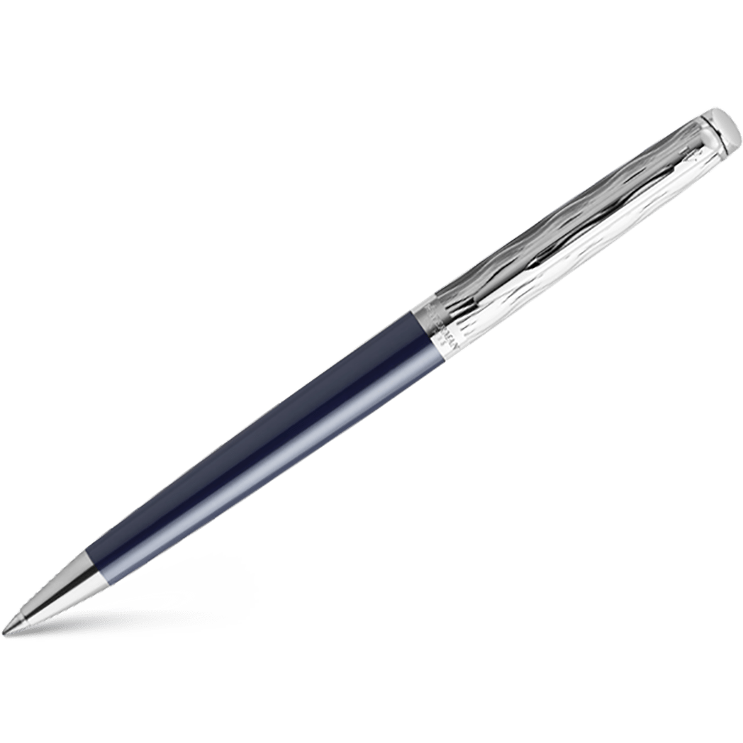 Waterman Hemisphere L'Essence du Bleu Ballpoint Pen - Metal & Blue - Pen Boutique Ltd