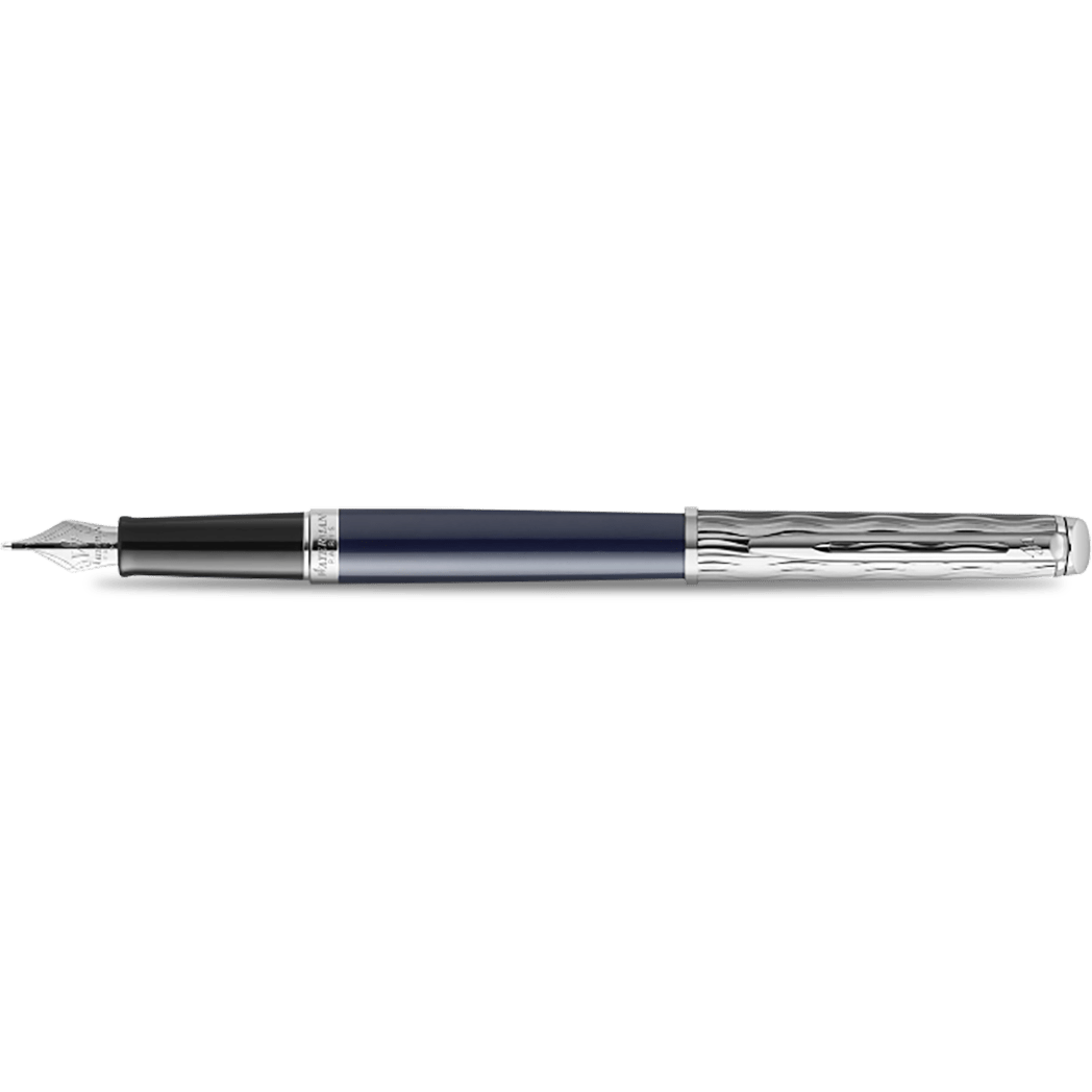 Waterman Hemisphere L'Essence du Bleu Fountain Pen - Metal & Blue - Pen Boutique Ltd