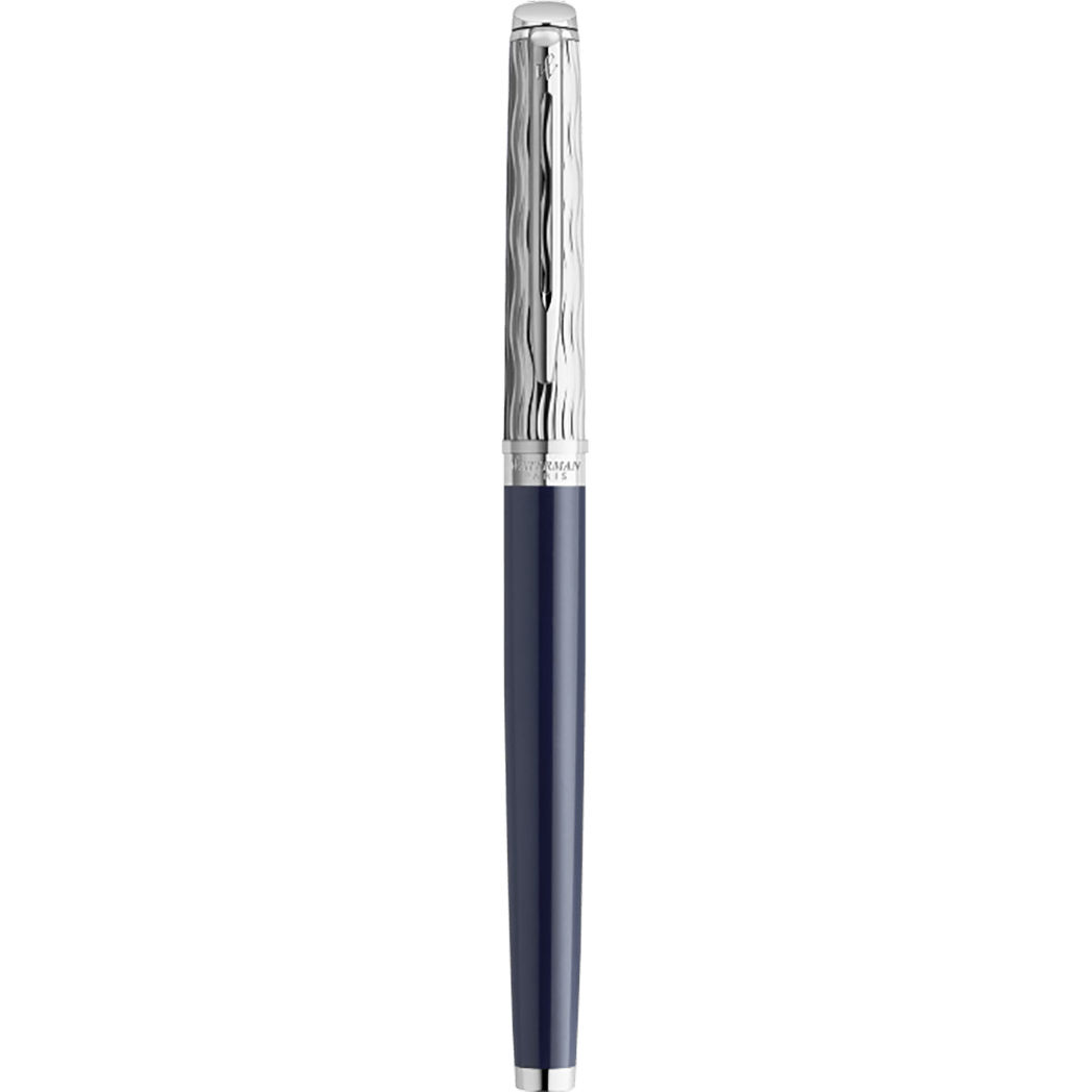 Waterman Hemisphere L'Essence du Bleu Rollerball Pen - Metal & Blue - Pen Boutique Ltd