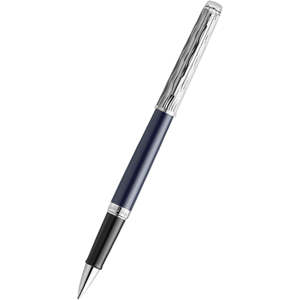 Waterman Hemisphere L'Essence du Bleu Rollerball Pen - Metal & Blue - Pen Boutique Ltd