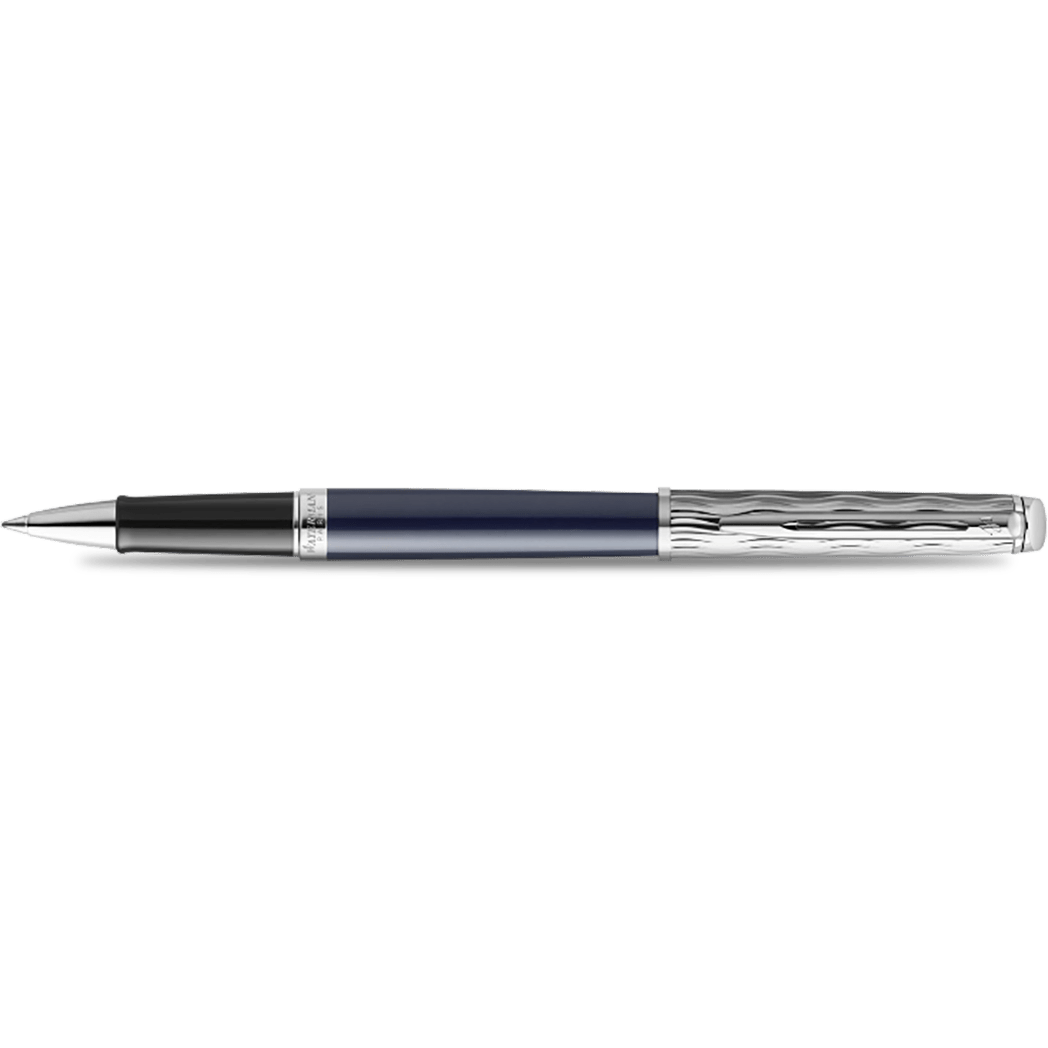 Waterman Hemisphere L'Essence du Bleu Rollerball Pen - Metal & Blue - Pen Boutique Ltd