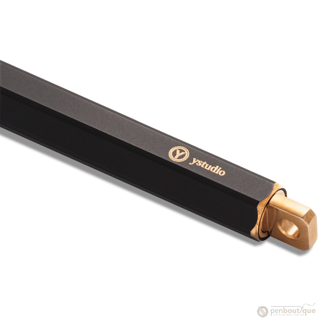 YStudio Brassing Portable Ballpoint Pen - Black - Pen Boutique Ltd