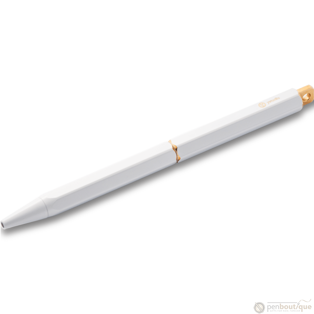 YStudio Brassing Portable Ballpoint Pen - White - Pen Boutique Ltd