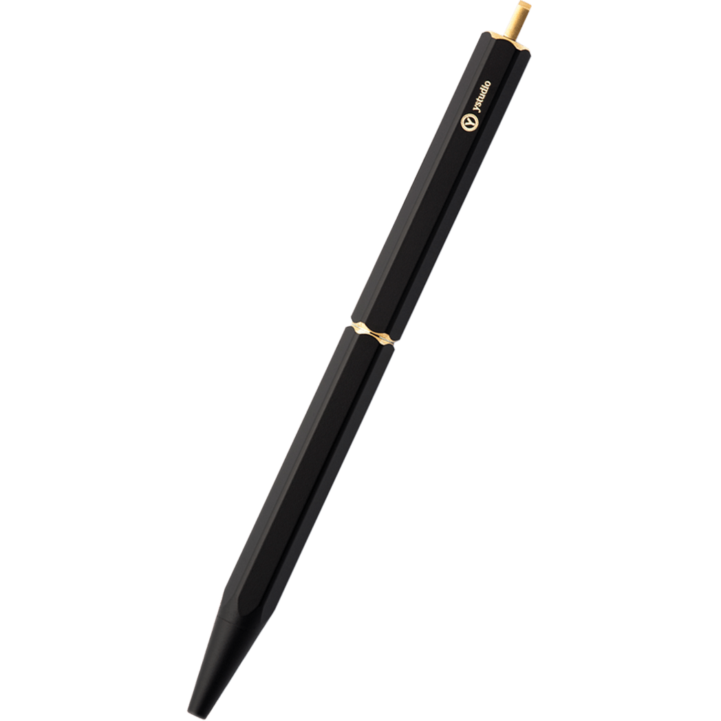 YStudio Brassing Portable Ballpoint Pen - Black - Pen Boutique Ltd