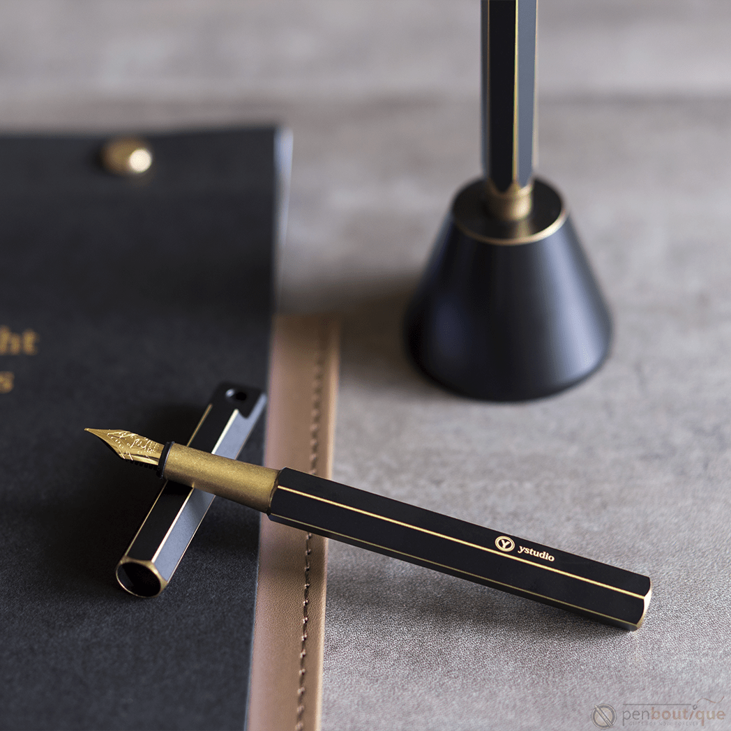 YStudio Brassing Portable Fountain Pen - Black - Pen Boutique Ltd