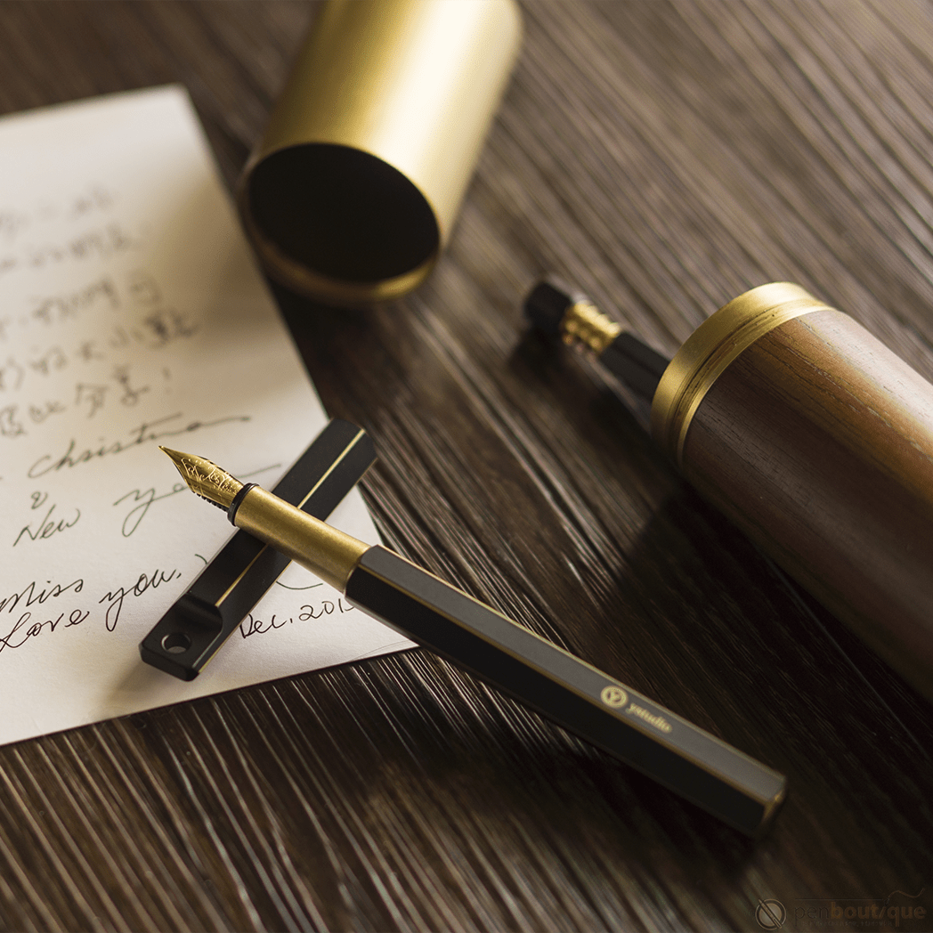 YStudio Brassing Portable Fountain Pen - Black - Pen Boutique Ltd