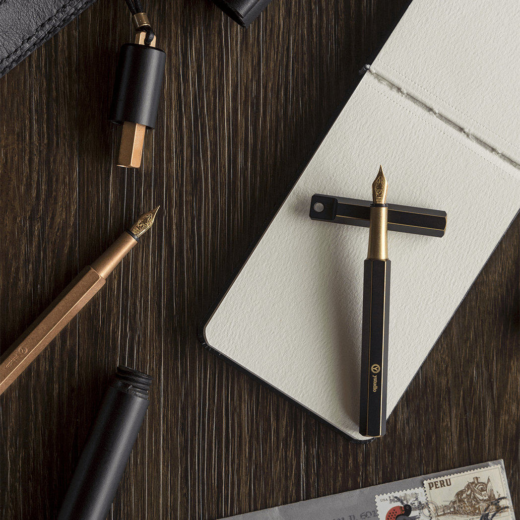 YStudio Brassing Portable Fountain Pen - Black - Pen Boutique Ltd