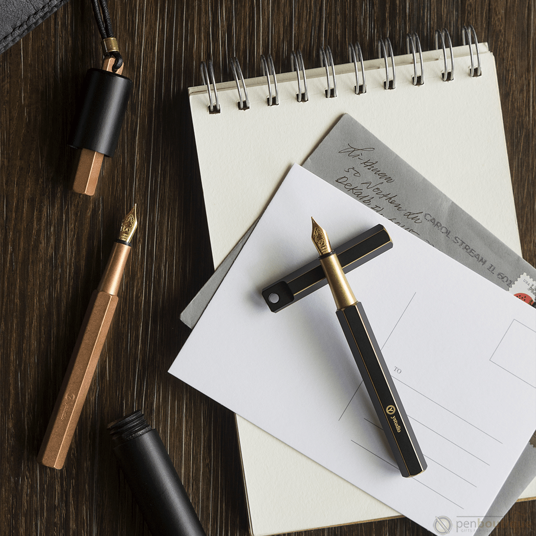 YStudio Brassing Portable Fountain Pen - Black - Pen Boutique Ltd