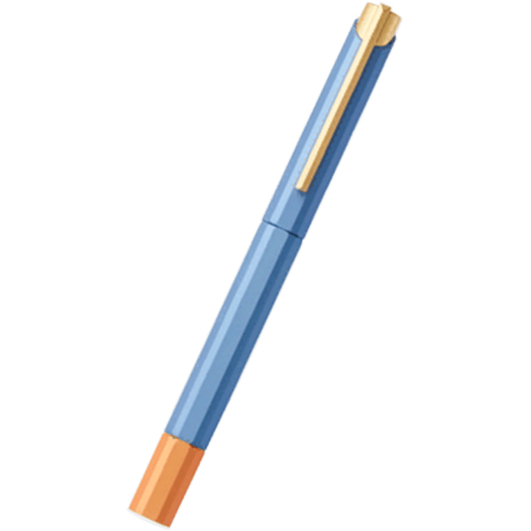 YStudio Bihex Rollerball Pen - Glamour Evolve Blue Gin - Pen Boutique Ltd