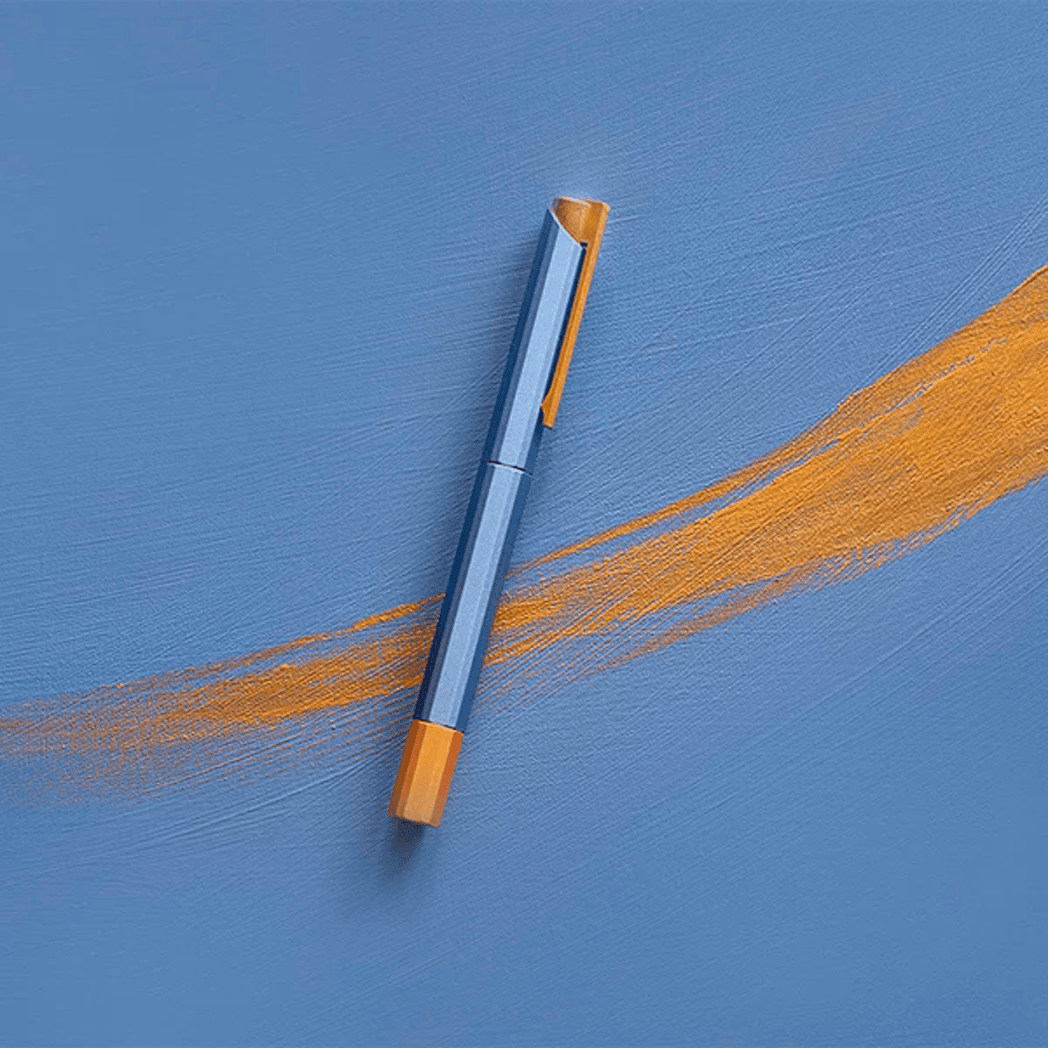 YStudio Bihex Rollerball Pen - Glamour Evolve Blue Gin - Pen Boutique Ltd