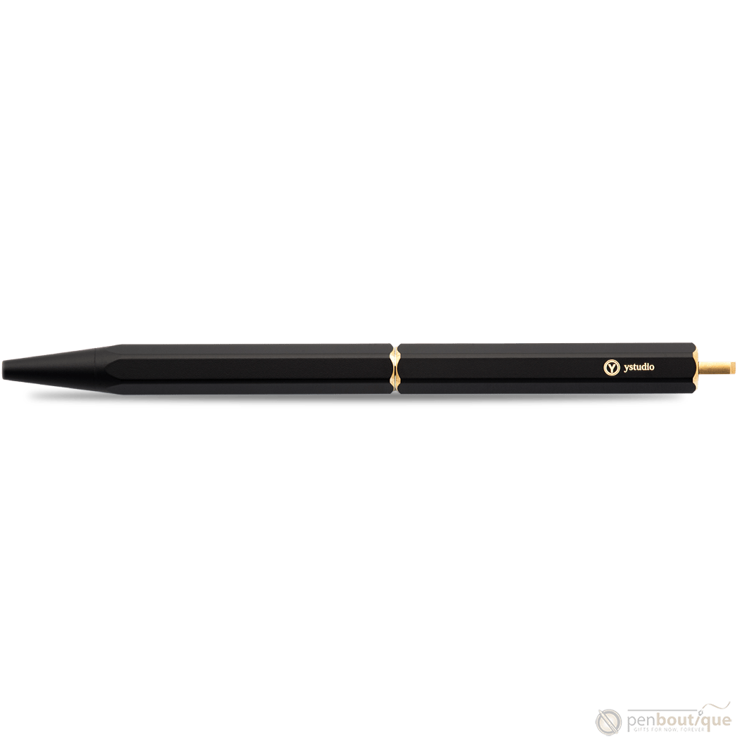 YStudio Brassing Portable Ballpoint Pen - Black - Pen Boutique Ltd