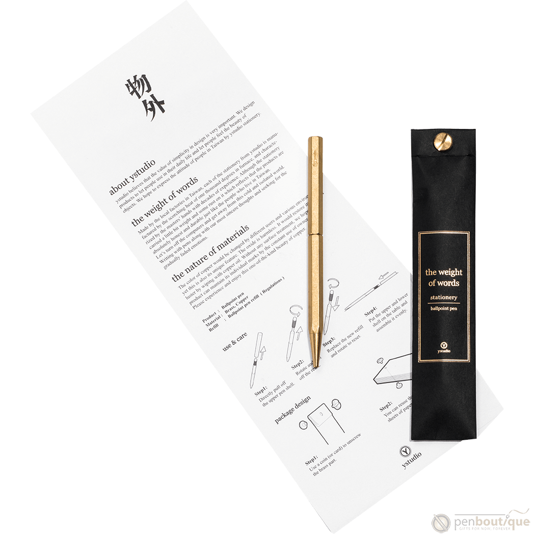 YStudio Classic Ballpoint Pen - Slim - Pen Boutique Ltd