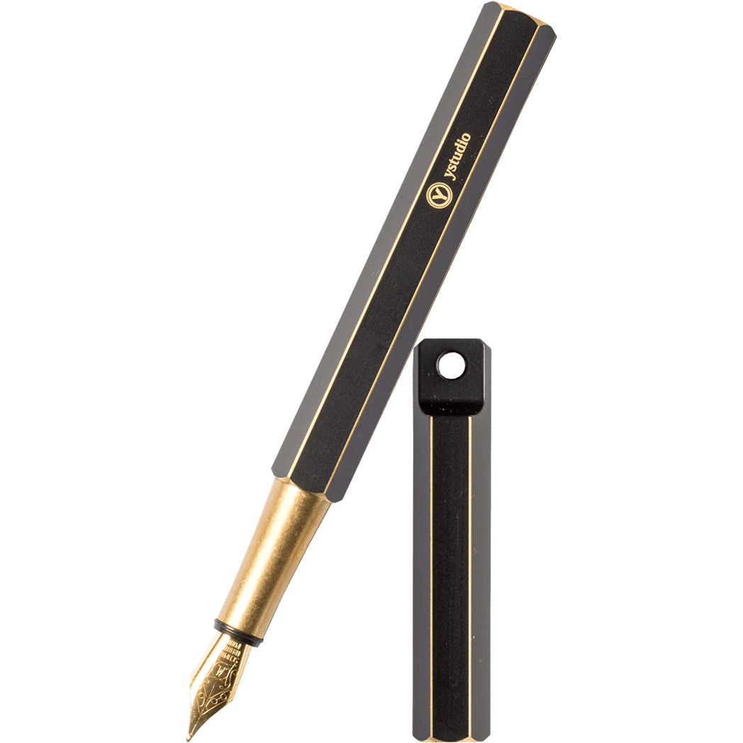 YStudio Brassing Portable Fountain Pen - Black - Pen Boutique Ltd